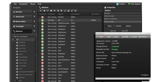 Management layer for multiple digital signage devices user interface (Image Source: digitalsignage.com)